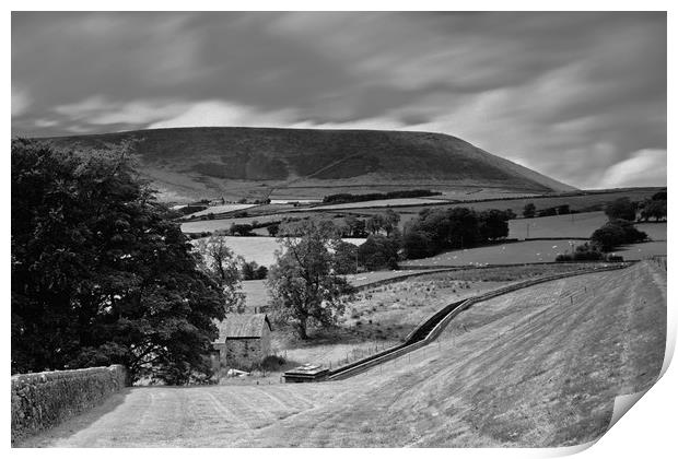 Moody Pendle Print by David McCulloch