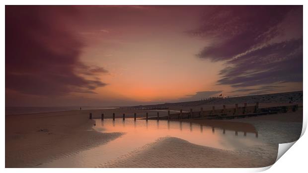 Peace at the Beach  Print by Alistair Duncombe