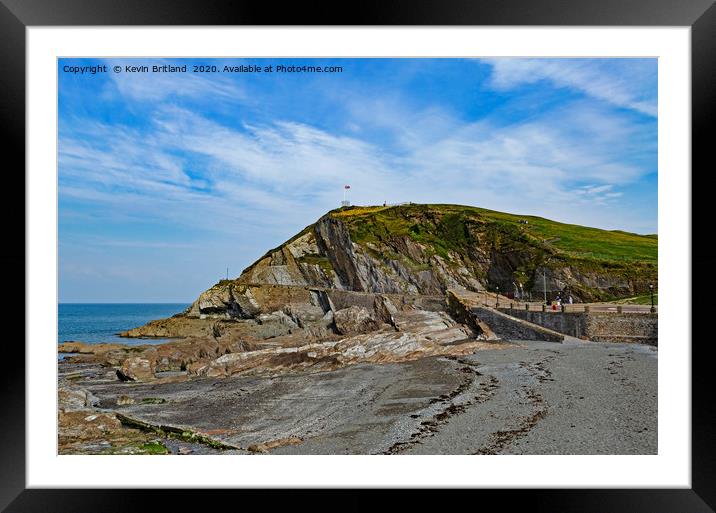 capstone hill ifracombe Framed Mounted Print by Kevin Britland