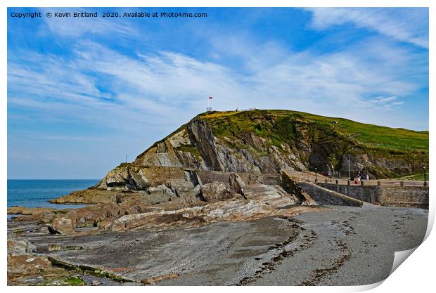 capstone hill ifracombe Print by Kevin Britland