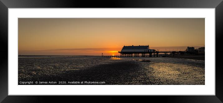 Winter Sunrise on a Low Tide  Framed Mounted Print by James Aston