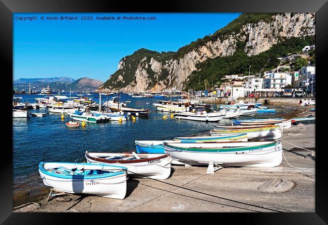 marina grande capri Framed Print by Kevin Britland