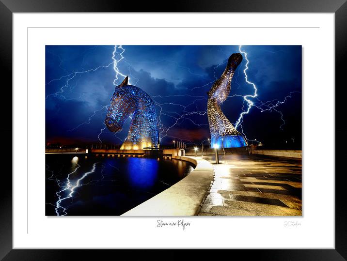 Storm over Kelpies Framed Mounted Print by JC studios LRPS ARPS