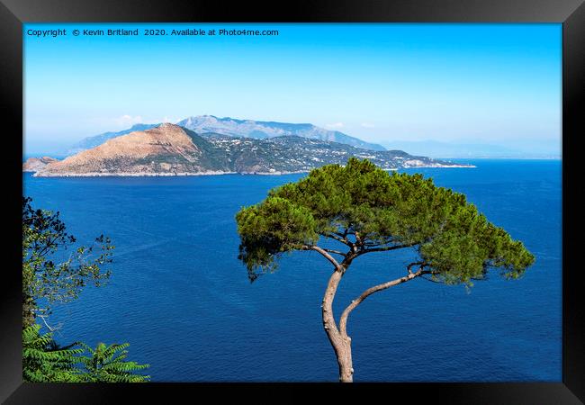The view from capri Framed Print by Kevin Britland