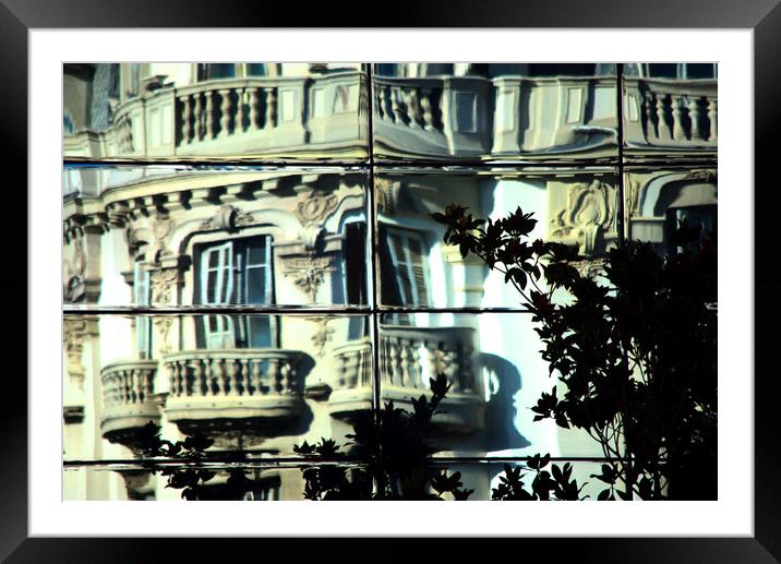 Reflection of a building in the center of Granada. Framed Mounted Print by Jose Manuel Espigares Garc