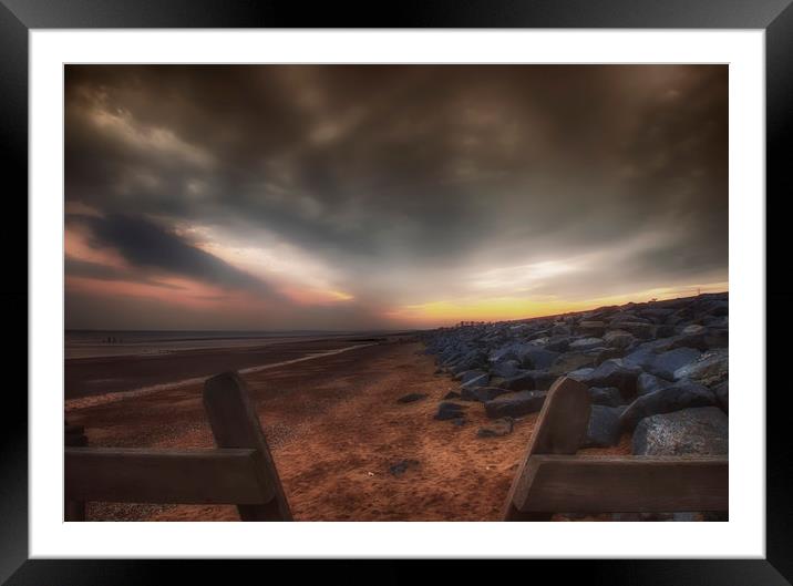 Camber Beach Sunset Framed Mounted Print by Alistair Duncombe