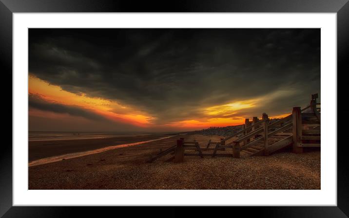 Beach Steps  Framed Mounted Print by Alistair Duncombe