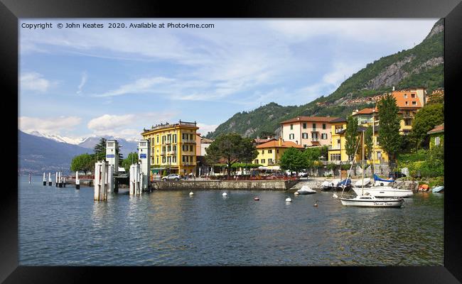 Varenna, Lake Como, Italy Framed Print by John Keates
