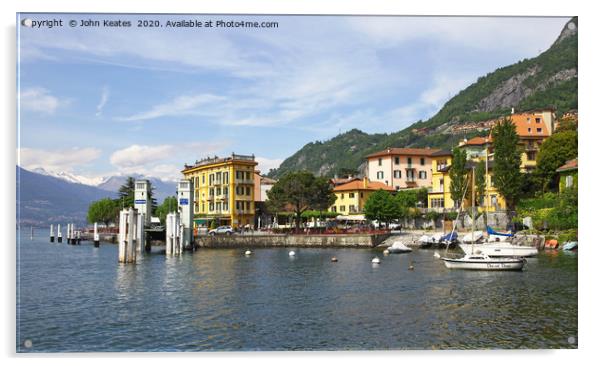Varenna, Lake Como, Italy Acrylic by John Keates