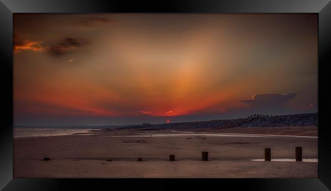 Camber Sunset Framed Print by Alistair Duncombe
