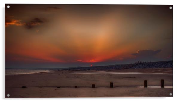 Camber Sunset Acrylic by Alistair Duncombe
