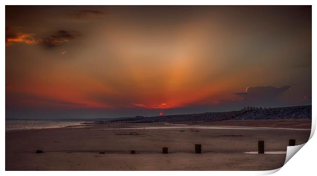 Camber Sunset Print by Alistair Duncombe