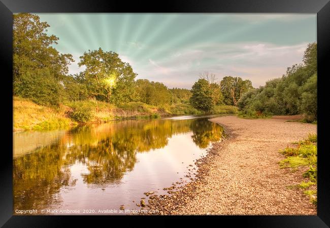 River Wear, South of Durham Framed Print by Mark Ambrose
