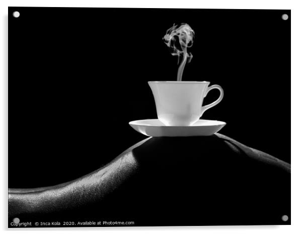 Just My Cup Of Tea Acrylic by Inca Kala