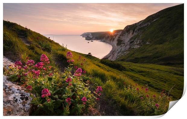 Dungy Head Sunset Print by David Semmens