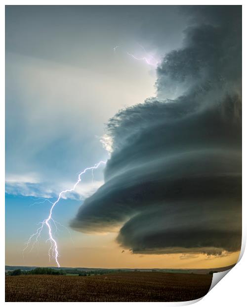 Extreme Weather Event, Tornado Alley, USA Print by John Finney