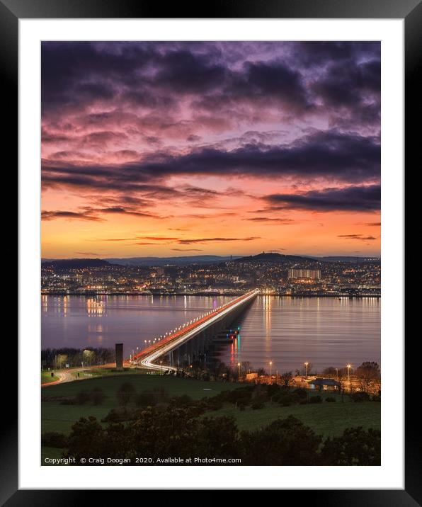 Dundee Cityscape Framed Mounted Print by Craig Doogan