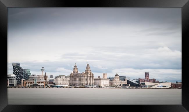 Long exposure of the Liverpool waterfront Framed Print by Jason Wells