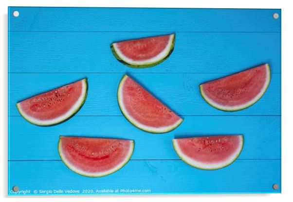 Watermelon slices Acrylic by Sergio Delle Vedove