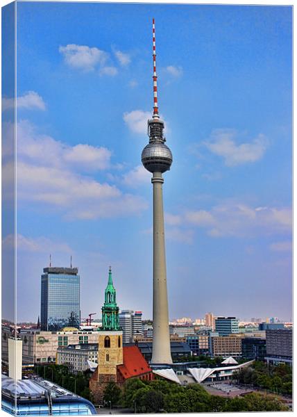 Fernsehturm (TV Tower) Canvas Print by Paul Piciu-Horvat