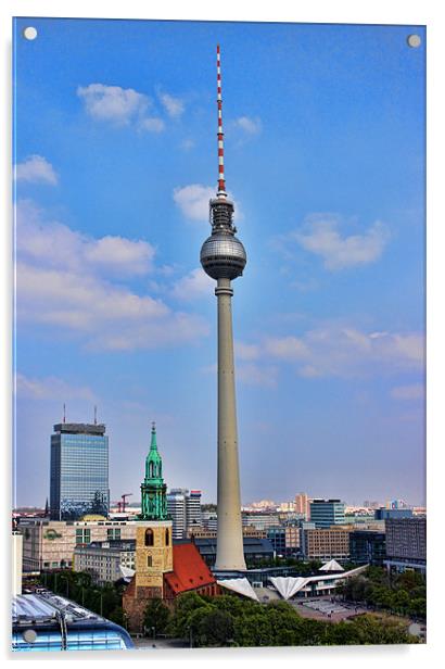 Fernsehturm (TV Tower) Acrylic by Paul Piciu-Horvat