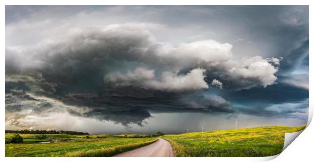 Wyoming Supercell, Tornado Alley, USA.  Print by John Finney