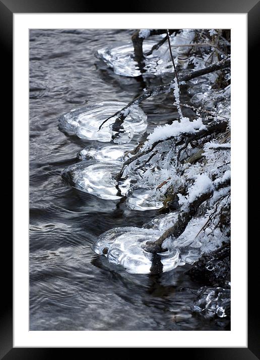 Hovering icicles Framed Mounted Print by S Fierros