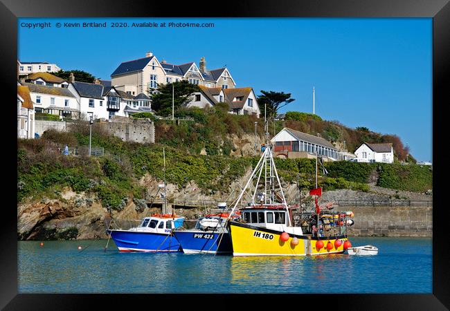 Newquay Habour Cornwall Framed Print by Kevin Britland