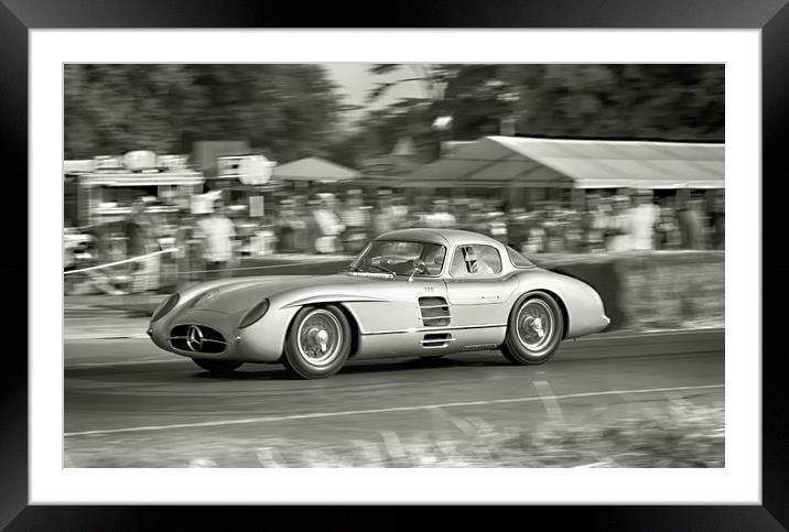 Mercedes Benz 300SLR  Framed Mounted Print by Alistair Duncombe