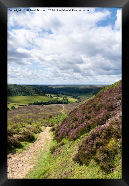 The Path to Low Horcum Framed Print by Richard Burdon