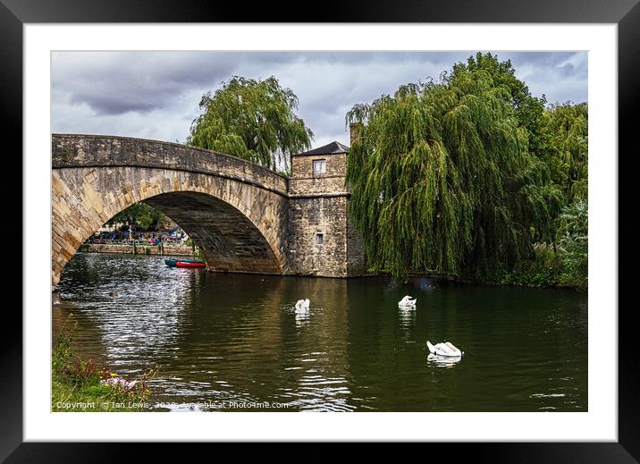 Halfpenny Bridge And Tollhouse Lechlade Framed Mounted Print by Ian Lewis