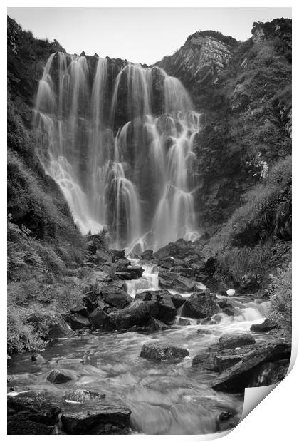 Clashnessie Waterfall Scotland Print by Derek Beattie