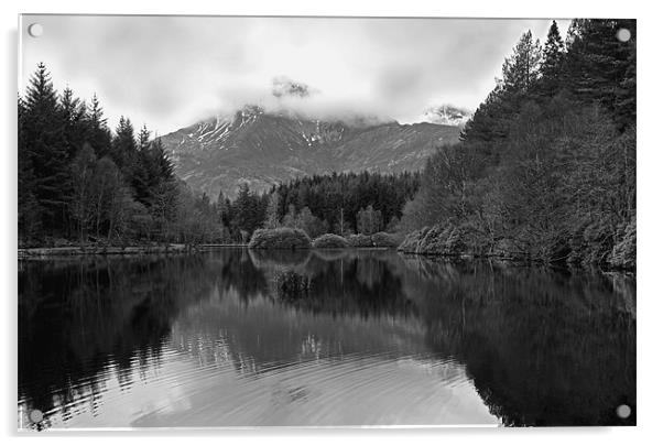 Morning at Glencoe Lochan Acrylic by Jacqi Elmslie