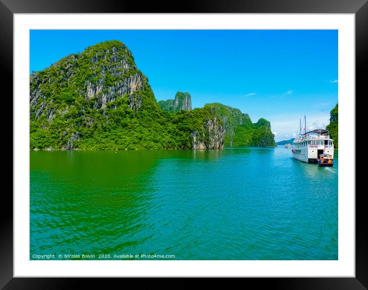View Of Famous world heritage Halong Bay Framed Mounted Print by Nicolas Boivin