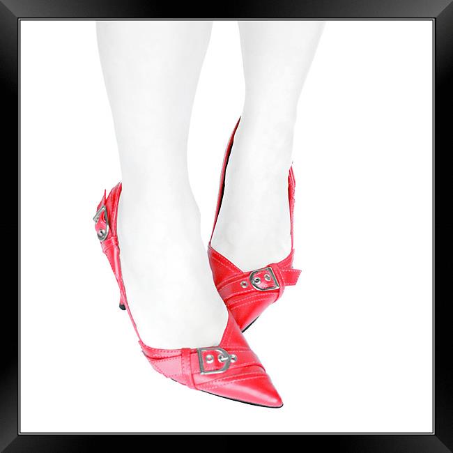 Red High Heels Framed Print by Alice Gosling