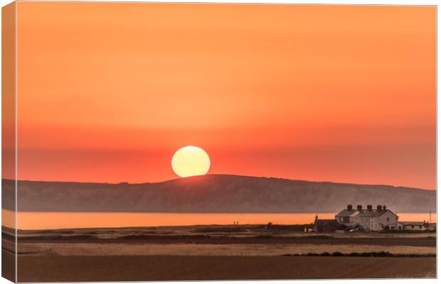 Isle of Wight sunset Canvas Print by Alf Damp