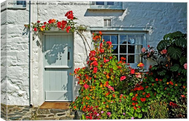 Roses round the door Canvas Print by Kevin Britland