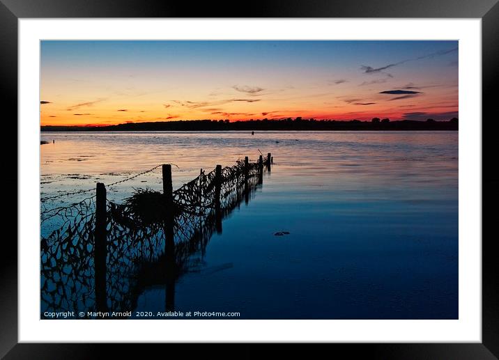 Rutland Water Sunset Framed Mounted Print by Martyn Arnold