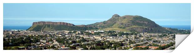 Holyrood Park and Arthur's Seat Print by Theo Spanellis