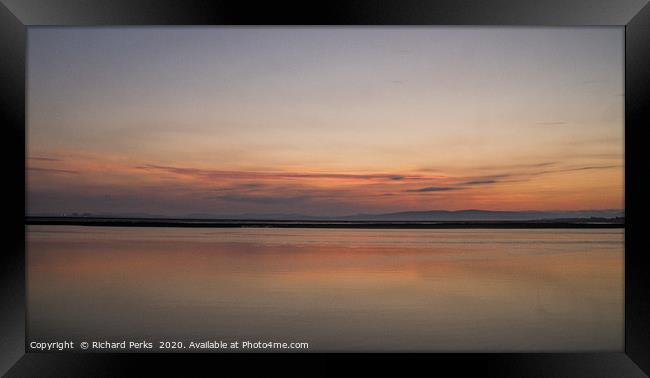 Daybreak haze Framed Print by Richard Perks