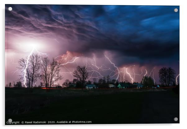 Thunderstorm Acrylic by Paweł Radomski