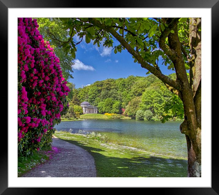 Stourhead's Pantheon Framed Mounted Print by Dave Williams