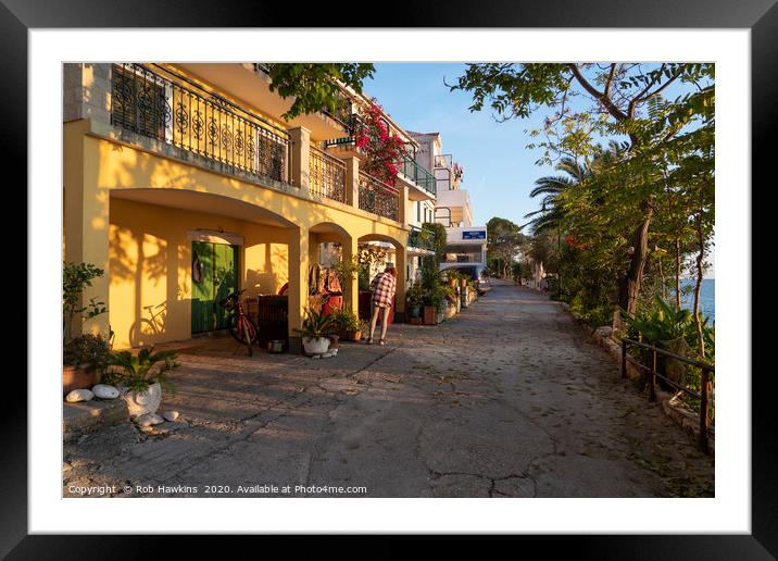 Milna Street  Framed Mounted Print by Rob Hawkins