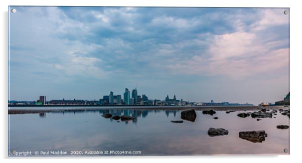 Liverpool skyline Acrylic by Paul Madden