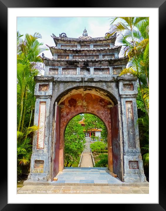 Minh Mang Tomb Framed Mounted Print by Nicolas Boivin