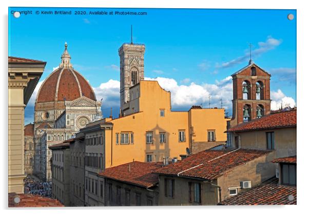 Florence Tuscany Italy Acrylic by Kevin Britland