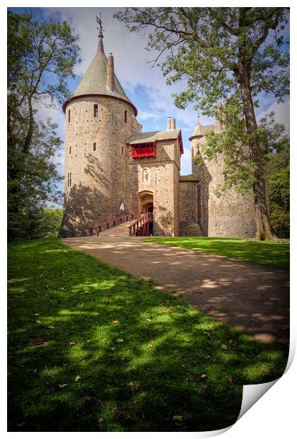 Castell Coch Print by Richard Downs