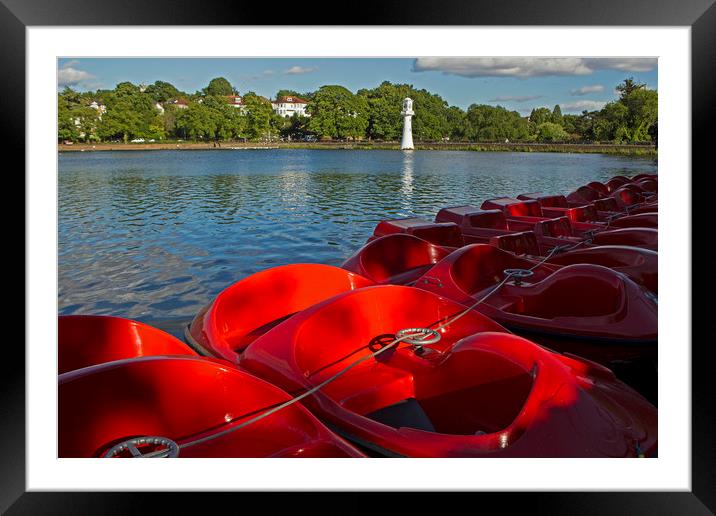 Roath Park Cardiff Framed Mounted Print by Jenny Hibbert