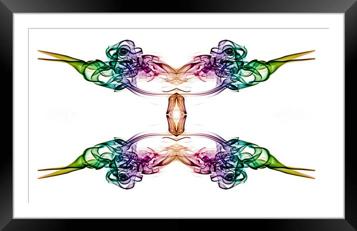 Rainbow Smoke  Framed Mounted Print by Alistair Duncombe