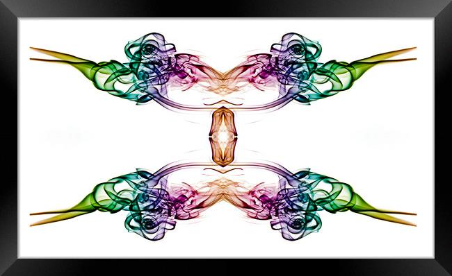 Rainbow Smoke  Framed Print by Alistair Duncombe